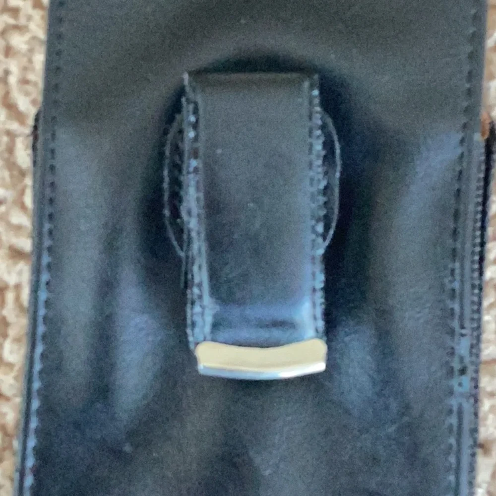 Black Leather Phone Holster